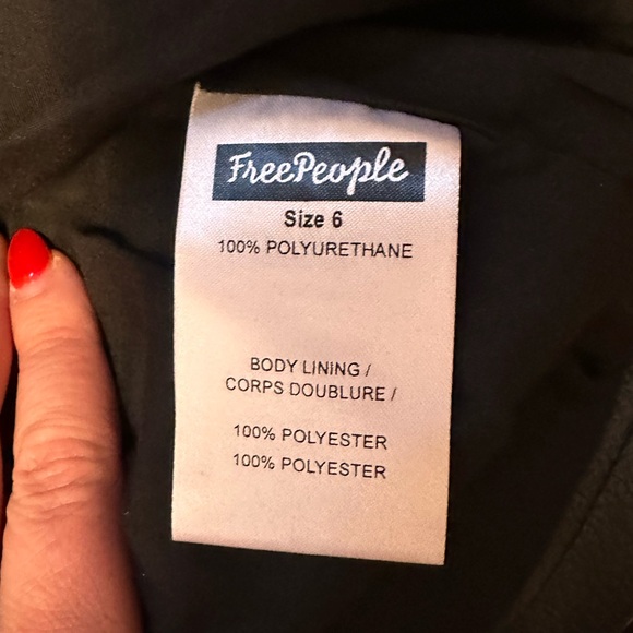 Free People Faux Leather Mini Skirt - Picture 8 of 11